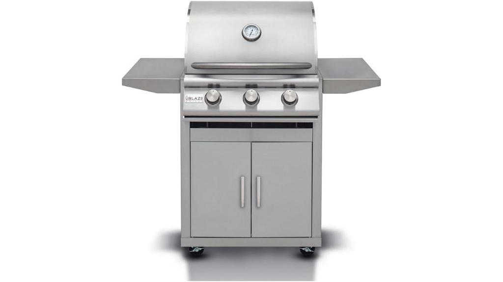 25 inch three burner propane grill