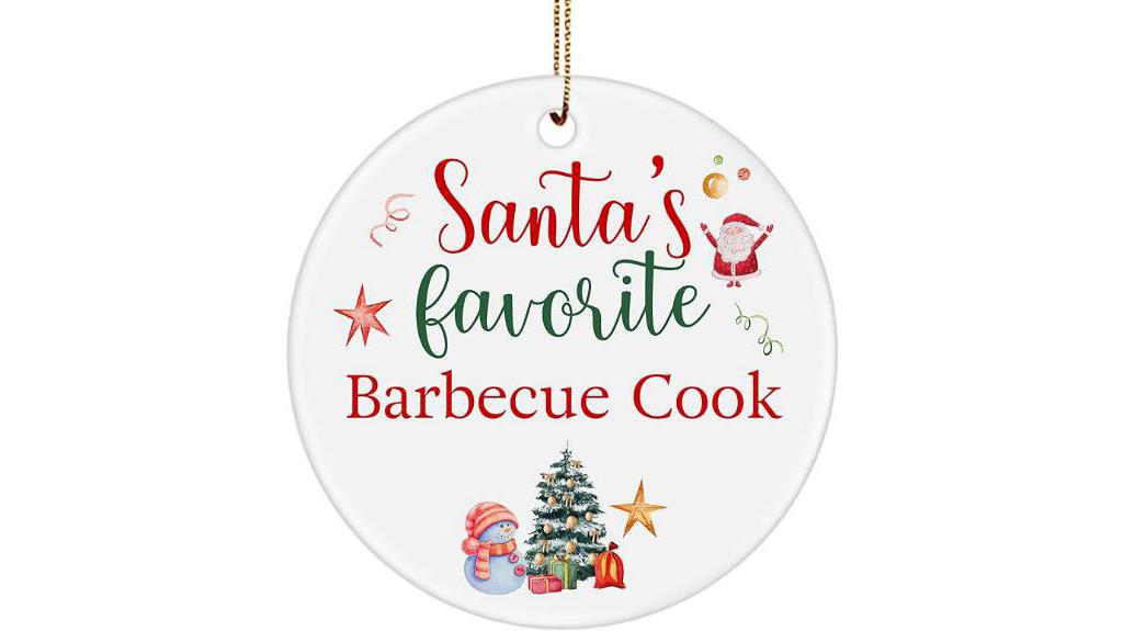 santa s favorite barbecue ornament